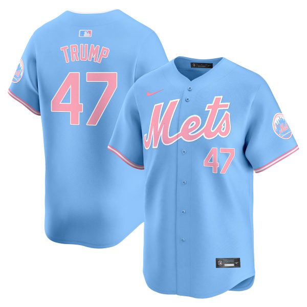 Unisex Mets Bubblegum Pink Vapor Premier Limited Jersey - All Stitched - Image 39