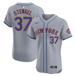 Stengel #37 New York Mets Grey Jersey - All Stitched