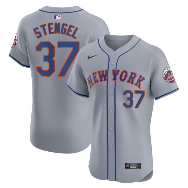 Stengel #37 New York Mets Grey Jersey - All Stitched
