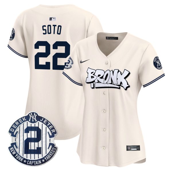Women's New York Yankees The Bronx Graffiti Vapor Premier Limited Jersey V3 - All Stitched - Image 6
