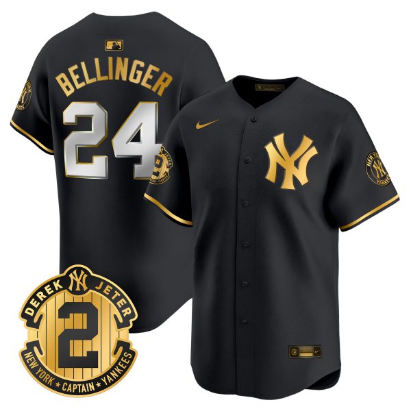 Men's Yankees Derek Jeter Patch Vapor Premier Limited Jersey - All Stitched - Image 8
