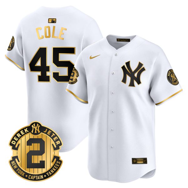 Men's Yankees Derek Jeter Patch Vapor Premier Limited Jersey - All Stitched - Image 14