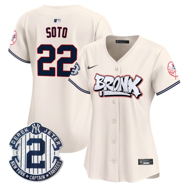 Women's New York Yankees The Bronx Graffiti Vapor Premier Limited Jersey V4 - All Stitched - Image 6