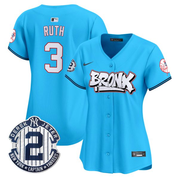 Women's New York Yankees The Bronx Graffiti Vapor Premier Limited Jersey V4 - All Stitched - Image 27