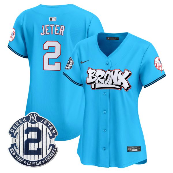 Women's New York Yankees The Bronx Graffiti Vapor Premier Limited Jersey V4 - All Stitched - Image 28