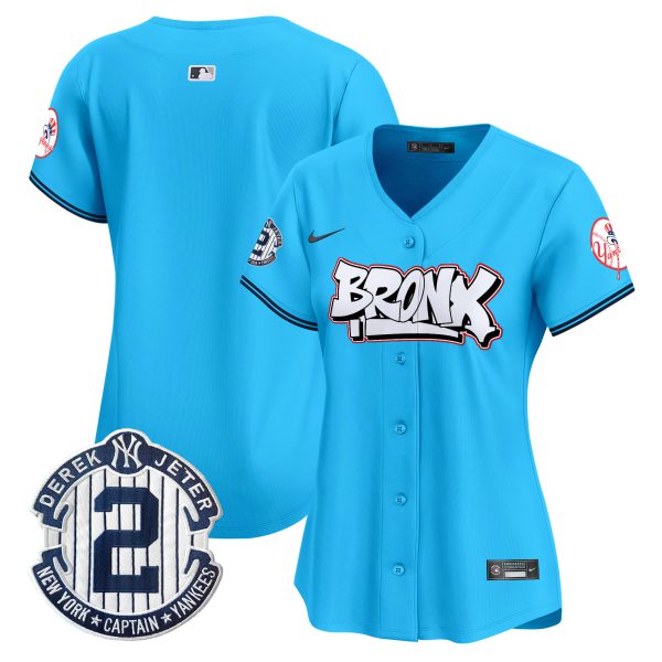 Women's New York Yankees The Bronx Graffiti Vapor Premier Limited Jersey V4 - All Stitched - Image 32