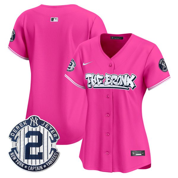 Women's New York Yankees The Bronx Graffiti Vapor Premier Limited Jersey - All Stitched - Image 40