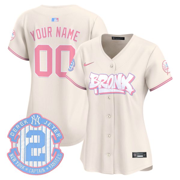Yankees The Bronx Graffiti Bubblegum Pink Vapor Premier Limited Custom Jersey V2 - All Stitched - Image 8