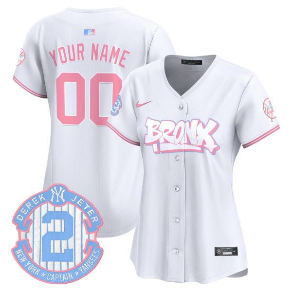 Yankees The Bronx Graffiti Bubblegum Pink Vapor Premier Limited Custom Jersey V2 - All Stitched - Image 10