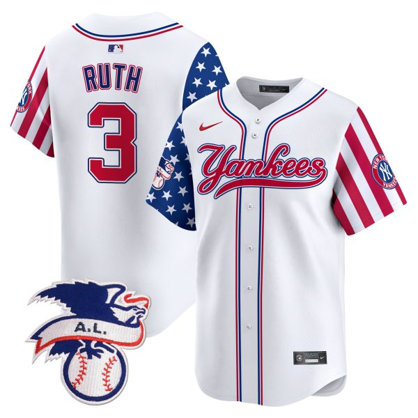 Men's New York Yankees 2024 Fourth of July Vapor Premier Limited Jersey V7 - All Stitched - Image 3