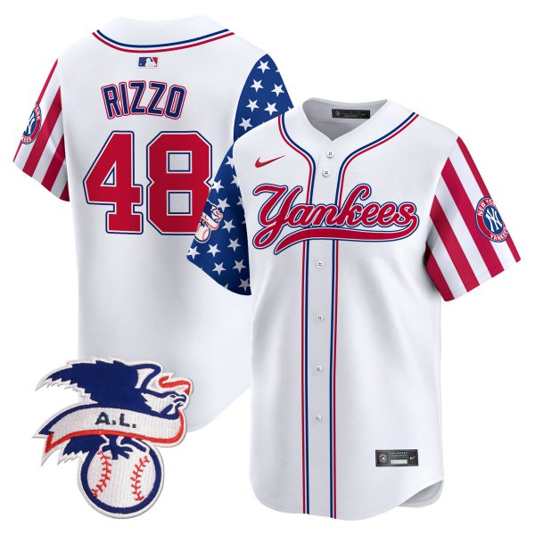 Men's New York Yankees 2024 Fourth of July Vapor Premier Limited Jersey V7 - All Stitched - Image 7