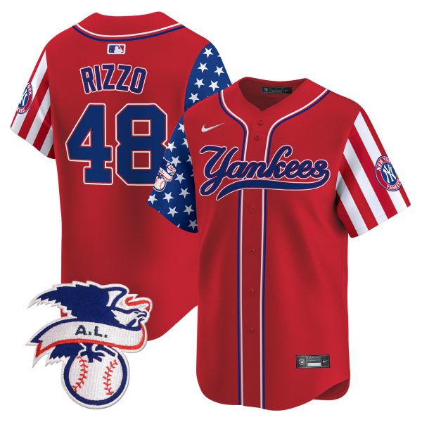 Men's New York Yankees 2024 Fourth of July Vapor Premier Limited Jersey V7 - All Stitched - Image 16