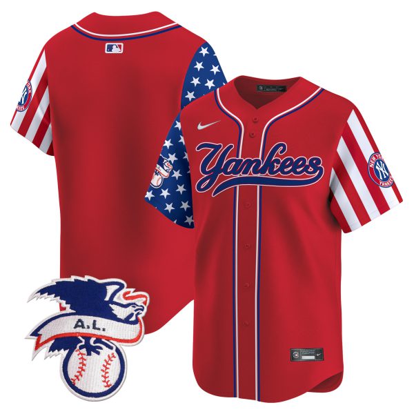 Men's New York Yankees 2024 Fourth of July Vapor Premier Limited Jersey V7 - All Stitched - Image 18