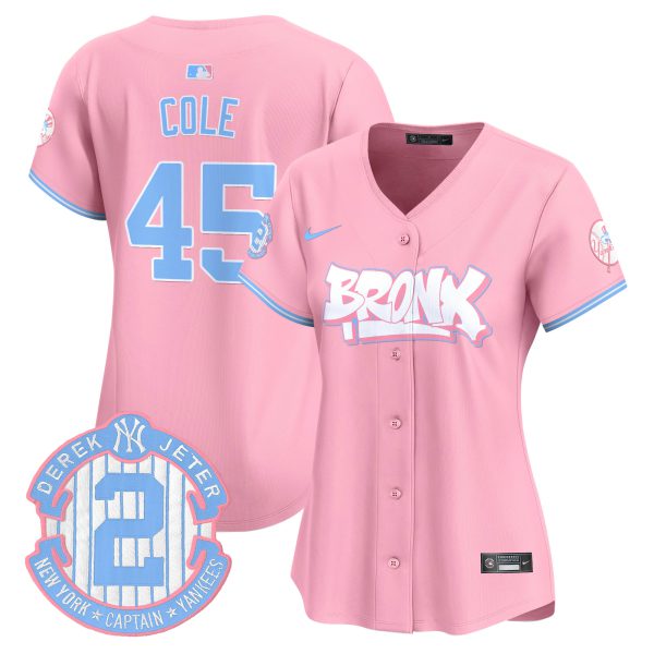 Women's Yankees The Bronx Graffiti Bubblegum Pink Vapor Premier Limited Jersey V2 - All Stitched - Image 5