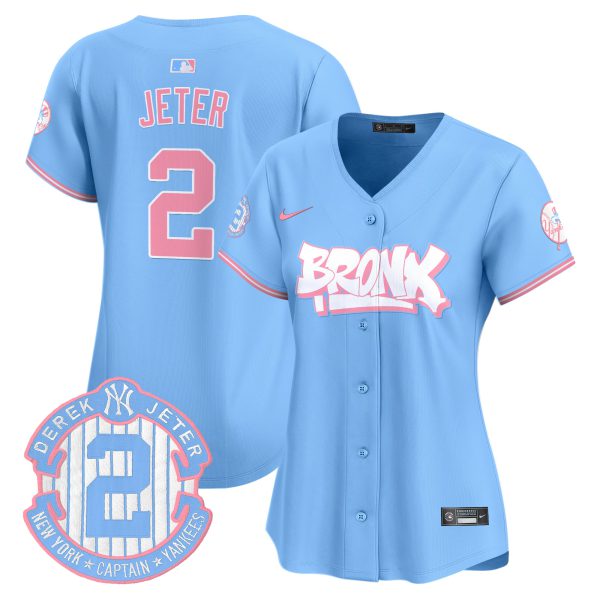 Women's Yankees The Bronx Graffiti Bubblegum Pink Vapor Premier Limited Jersey V2 - All Stitched - Image 13