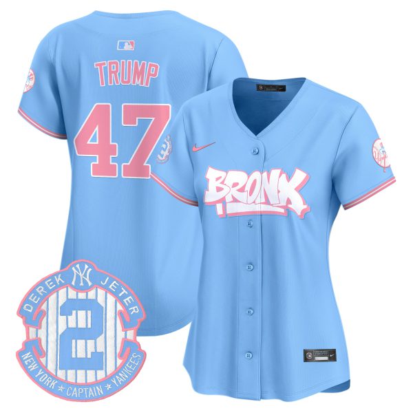 Women's Yankees The Bronx Graffiti Bubblegum Pink Vapor Premier Limited Jersey V2 - All Stitched - Image 17