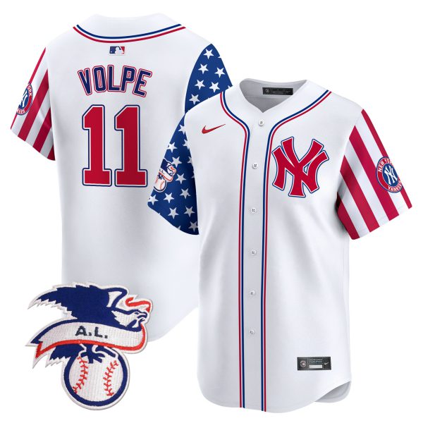 Men's New York Yankees 2024 Fourth of July Vapor Premier Limited Jersey V5 - All Stitched - Image 2