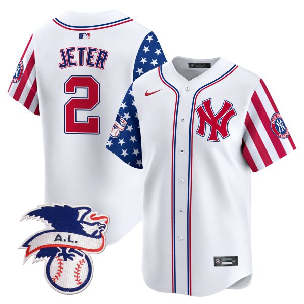 Men's New York Yankees 2024 Fourth of July Vapor Premier Limited Jersey V5 - All Stitched - Image 4