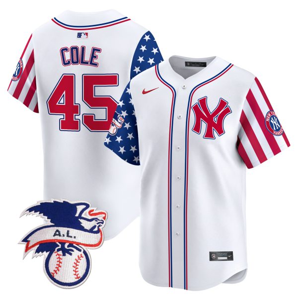 Men's New York Yankees 2024 Fourth of July Vapor Premier Limited Jersey V5 - All Stitched - Image 5