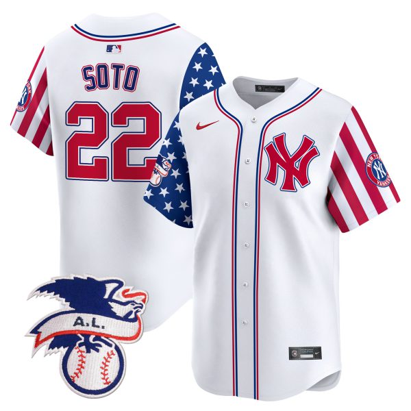 Men's New York Yankees 2024 Fourth of July Vapor Premier Limited Jersey V5 - All Stitched - Image 6