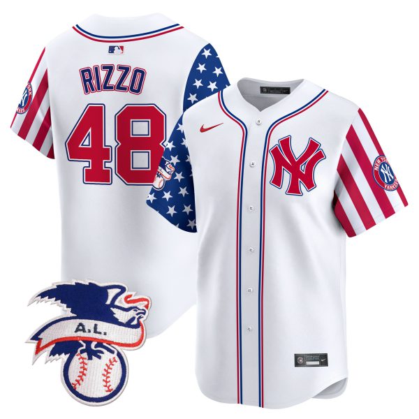 Men's New York Yankees 2024 Fourth of July Vapor Premier Limited Jersey V5 - All Stitched - Image 7