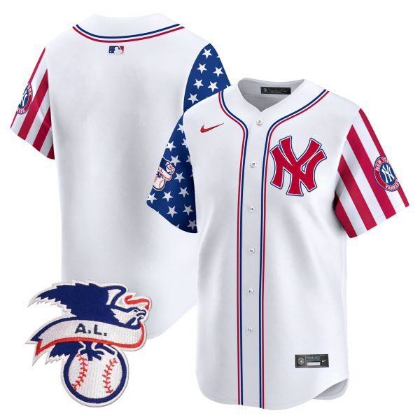 Men's New York Yankees 2024 Fourth of July Vapor Premier Limited Jersey V5 - All Stitched - Image 9
