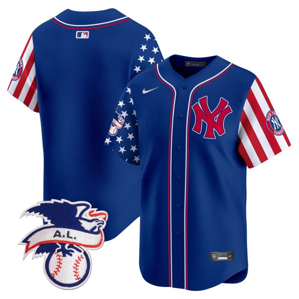 Men's New York Yankees 2024 Fourth of July Vapor Premier Limited Jersey V5 - All Stitched - Image 27