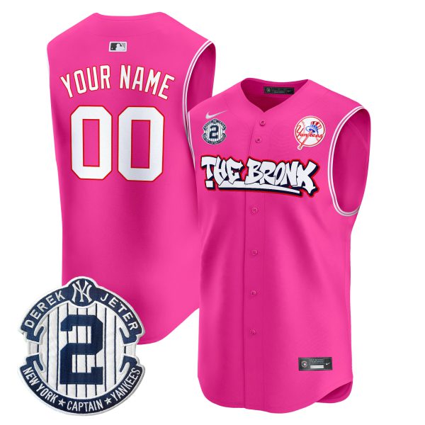 Yankees The Bronx Graffiti Vapor Premier Sleeveless Custom Jersey - All Stitched - Image 5