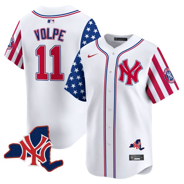 Men's New York Yankees 2024 Independence Day Vapor Premier Limited Jersey V2 - All Stitched - Image 2