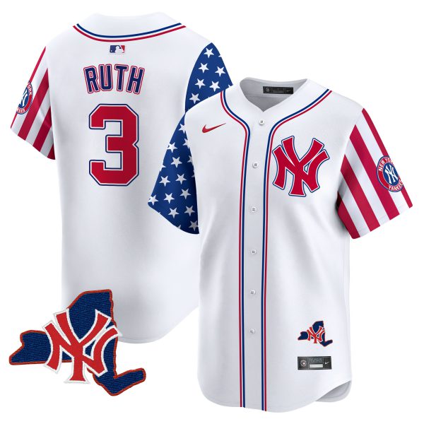 Men's New York Yankees 2024 Independence Day Vapor Premier Limited Jersey V2 - All Stitched - Image 3