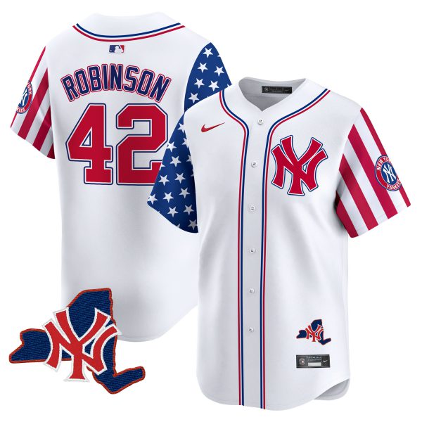 Men's New York Yankees 2024 Independence Day Vapor Premier Limited Jersey V2 - All Stitched - Image 8
