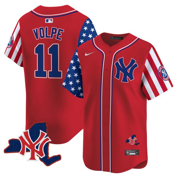 Men's New York Yankees 2024 Independence Day Vapor Premier Limited Jersey V2 - All Stitched - Image 11