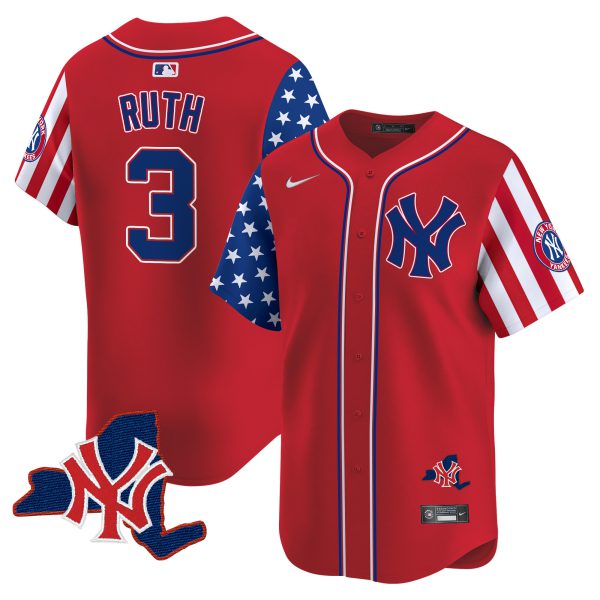 Men's New York Yankees 2024 Independence Day Vapor Premier Limited Jersey V2 - All Stitched - Image 12