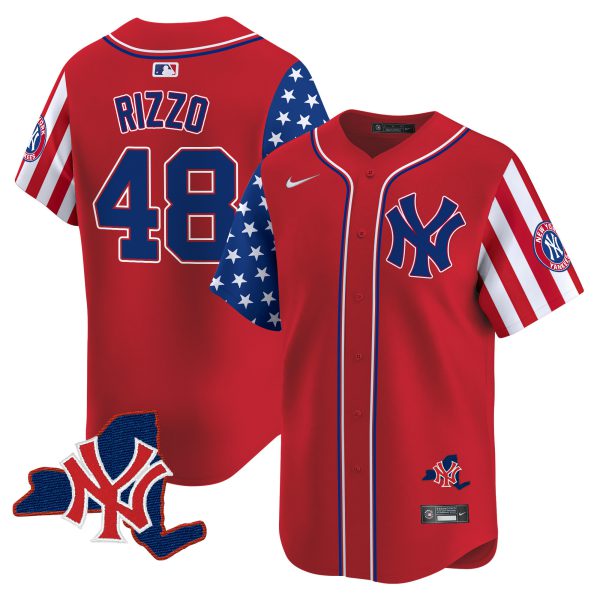 Men's New York Yankees 2024 Independence Day Vapor Premier Limited Jersey V2 - All Stitched - Image 16