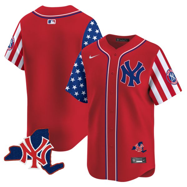 Men's New York Yankees 2024 Independence Day Vapor Premier Limited Jersey V2 - All Stitched - Image 18
