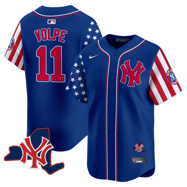 Men's New York Yankees 2024 Independence Day Vapor Premier Limited Jersey V2 - All Stitched - Image 20