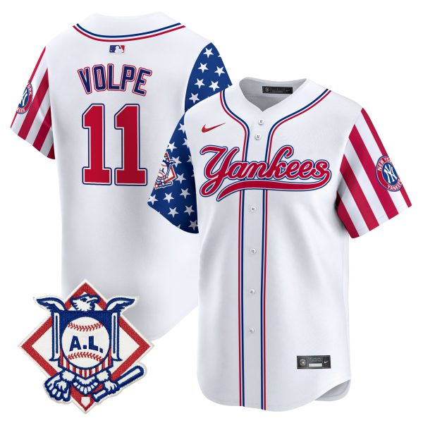 Men's New York Yankees 2024 Fourth of July Vapor Premier Limited Jersey V3 - All Stitched - Image 2