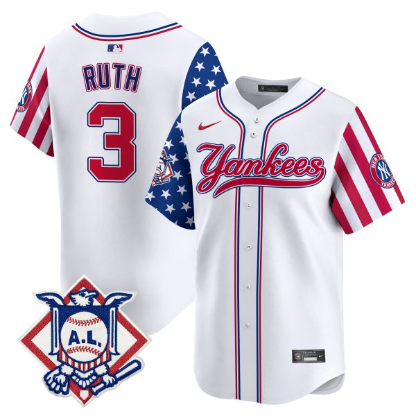 Men's New York Yankees 2024 Fourth of July Vapor Premier Limited Jersey V3 - All Stitched - Image 3