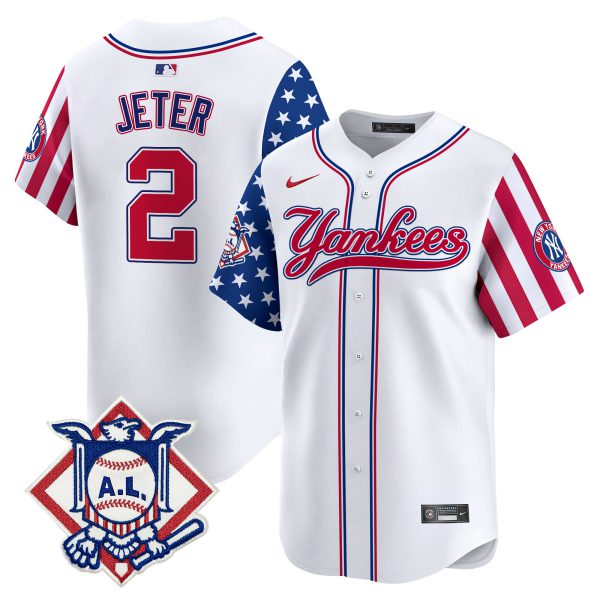Men's New York Yankees 2024 Fourth of July Vapor Premier Limited Jersey V3 - All Stitched - Image 4