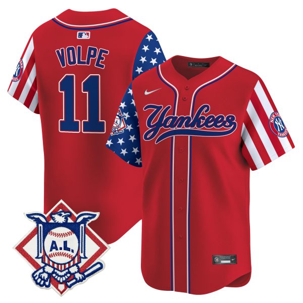 Men's New York Yankees 2024 Fourth of July Vapor Premier Limited Jersey V3 - All Stitched - Image 11