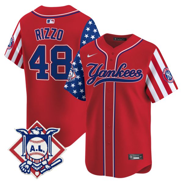 Men's New York Yankees 2024 Fourth of July Vapor Premier Limited Jersey V3 - All Stitched - Image 16