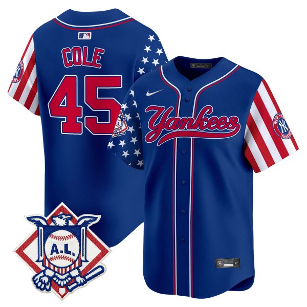 Men's New York Yankees 2024 Fourth of July Vapor Premier Limited Jersey V3 - All Stitched - Image 23