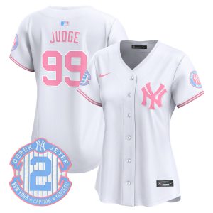 Women's New York Yankees Bubblegum Pink Vapor Premier Limited Jersey - All Stitched