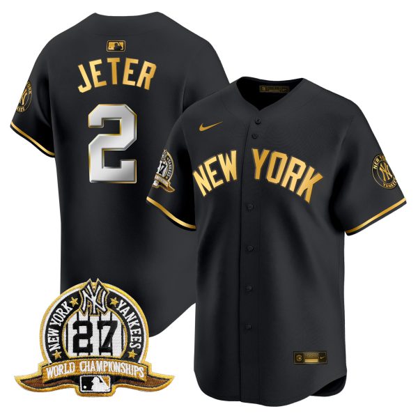 Men's New York Yankees 27 Time Champions Patch Vapor Premier Limited Jersey V2 - All Stitched - Image 4