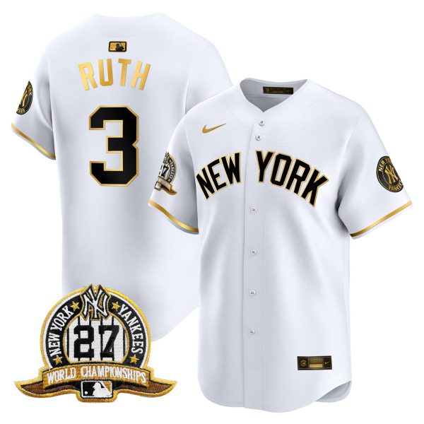 Men's New York Yankees 27 Time Champions Patch Vapor Premier Limited Jersey V2 - All Stitched - Image 11