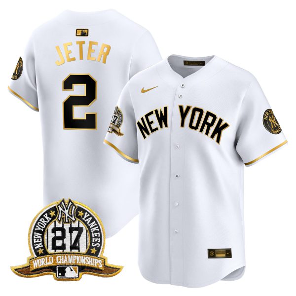 Men's New York Yankees 27 Time Champions Patch Vapor Premier Limited Jersey V2 - All Stitched - Image 12