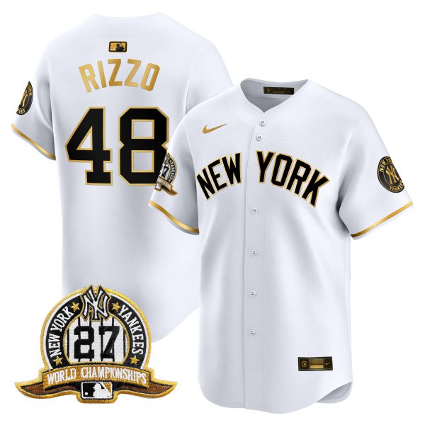 Men's New York Yankees 27 Time Champions Patch Vapor Premier Limited Jersey V2 - All Stitched - Image 15