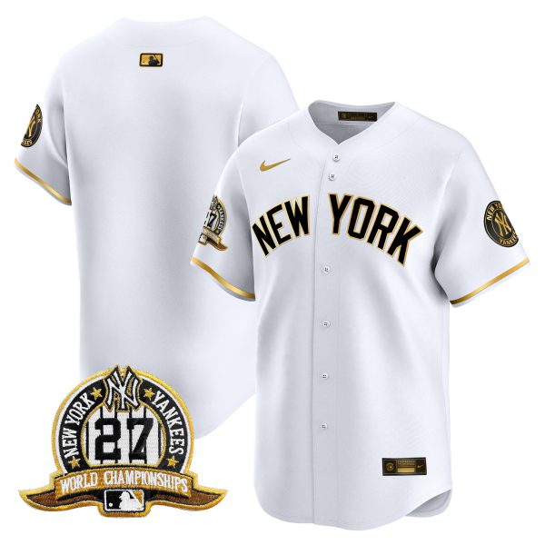 Men's New York Yankees 27 Time Champions Patch Vapor Premier Limited Jersey V2 - All Stitched - Image 16