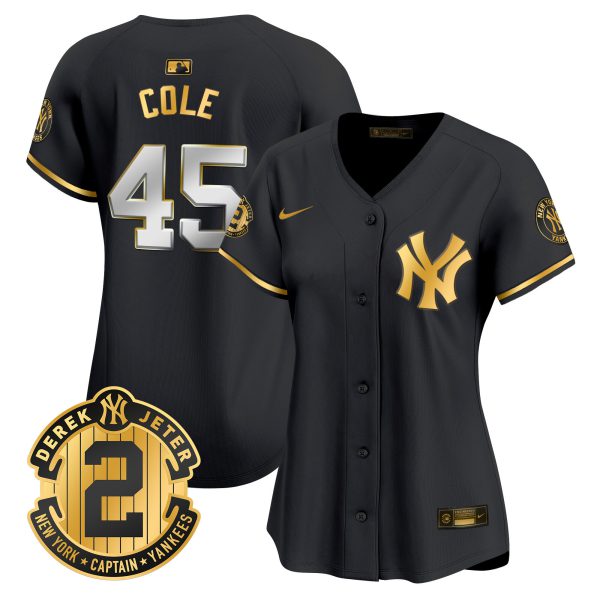 Women's New York Yankees Derek Jeter Patch Vapor Premier Limited Jersey - All Stitched - Image 5