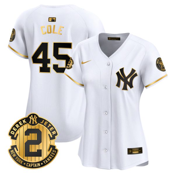Women's New York Yankees Derek Jeter Patch Vapor Premier Limited Jersey - All Stitched - Image 13